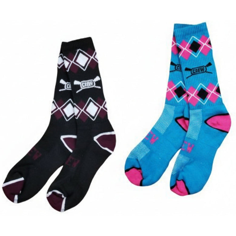 CREW USA Square Pattern Socks Available Colors - Product View