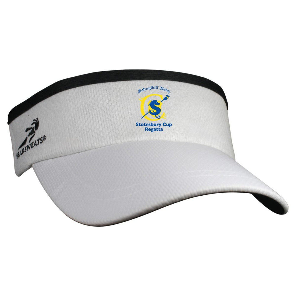 Stotesbury Cup "Schuylkill Navy" Performance Visor by Headsweats White