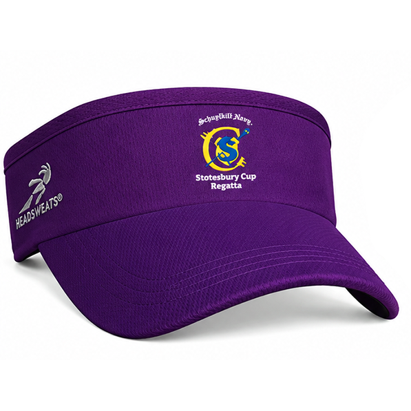 Stotesbury Cup "Schuylkill Navy" Performance Visor by Headsweats Purple