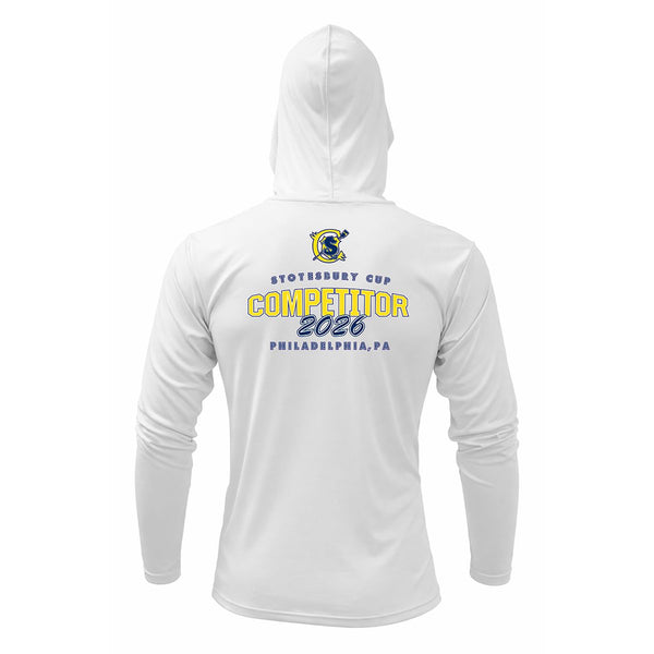Stotesbury Cup 2026 UV Performance Hooded Pullover - White - Back View