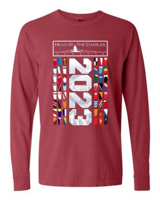 Head of the Charles Blades Long Sleeve T-Shirt -Red-M
