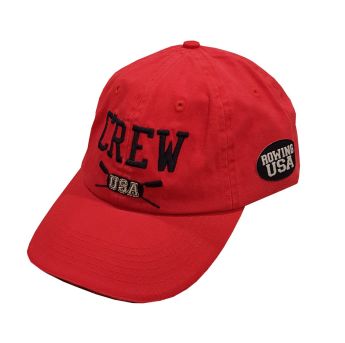 CREW USA Adjustable Cotton Cap Red 