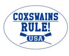 COXSWAINS RULE! Oval Sticker   
