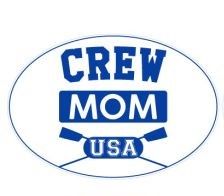 CREW MOM Oval Sticker  