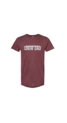 CREW USA "Crew Dad" Soft Short Sleeve T-shirt Maroon 