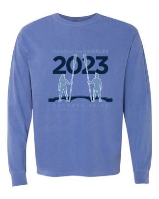 Head of the Charles 2023 Heroic Rowers Long Sleeve T-shirt-L-Flo BLue