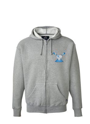 The Knecht Cup Full Zip Embroidered Hood Grey