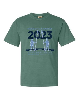 Head of the Charles Heroic Rowers Short Sleeve T-shirt 2023-Green-2XL