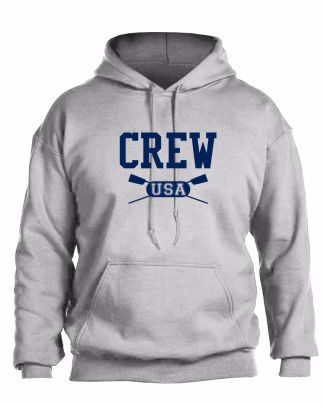 CREW USA Hooded Sweatshirt Grey