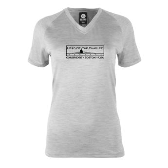 Head of the Charles Space Dyed Performance Ladies' V-Neck T-shirt