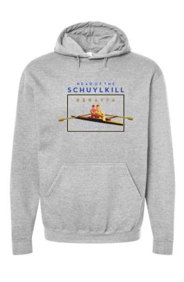 Head of the Schuylkill Primary Logo Non-Dated Hooded Sweatshirt-Heather Grey-S