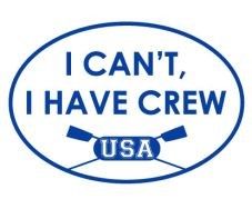 I CAN’T, I HAVE CREW Oval Magnet    
