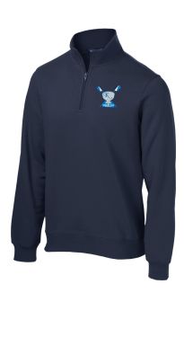 The Knecht Cup Embroidered 1/4 Zip -Navy-XS
