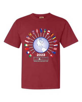 Head of the Charles 2023 International Short Sleeve T-Shirt -Red-S