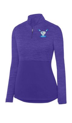 The Knecht Cup Womans Performance Embroidered 1/4 Zip Purple XS