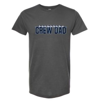 CREW USA "Crew Dad" Soft Short Sleeve T-shirt Heather Charcoal 