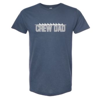 CREW USA "Crew Dad" Soft Short Sleeve T-shirt Heather Navy