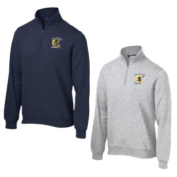 Stotesbury Cup "Schuylkill" Cotton 1/4 Zip Athletic Heather or Navy